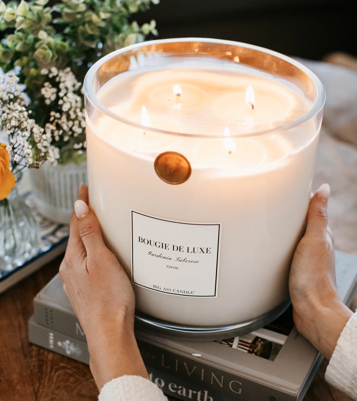 Baby Big Ass Candle - Gardenia Tuberose - 150 oz - Image 4